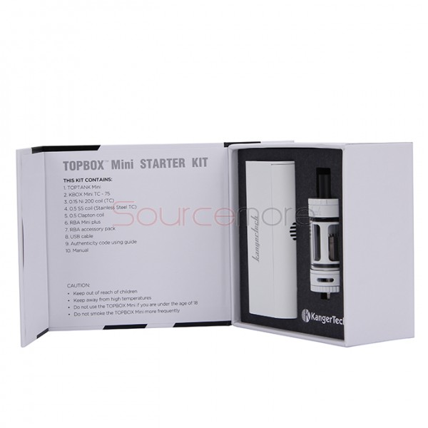 Kanger Topbox Mini Kit with Toptank Mini - White