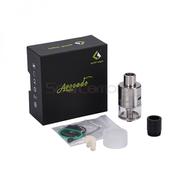 Geek Vape Avocado RTA 3.0ml Liquid Cpacity 22mm Diameter Velocity Style Dual Post Deck Genesis Structure Tank-Stainless Steel