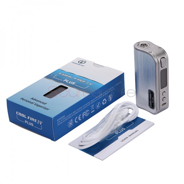 Innokin Cool Fire IV Plus 70W  VW Mod 3300mah Built-in Battery OLED Displaying with 510 Connection -Stainless Steel