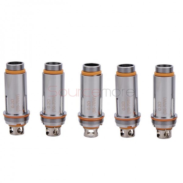 Aspire Cleito Tank Replacement Coil Head 5pcs - Dual Clapton 0.2ohm
