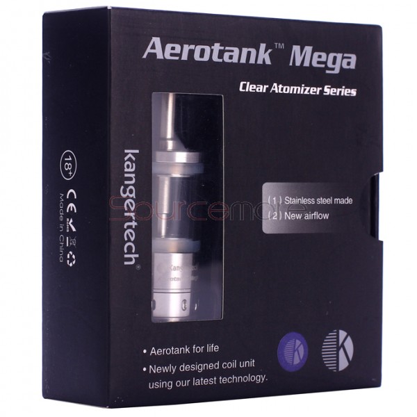 Kanger Aerotank Mega Clearomizer with Huge Capacity 3.8ml-Clear
