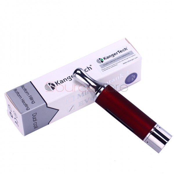 Kangertech EVOD Glass Clearomizer Bottom Dual Coil Clearomizer 1.5ml -Black