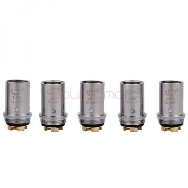 Youde UD Replacement Coil Head for Balrog 70W TC Starter Kit MVOCC Mesh Vertical Organic Cotton Coil Head 5pcs -1.8ohm
