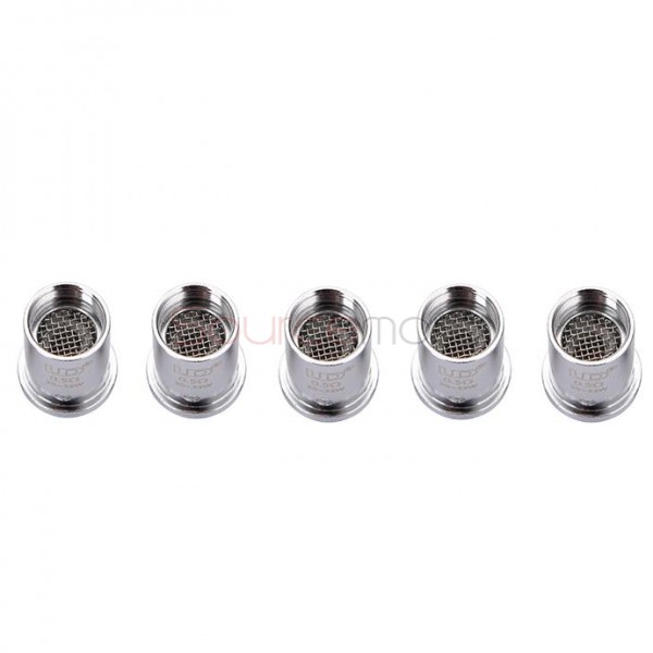 Youde UD Replacement Coil Head for Balrog 70W TC Starter Kit MVOCC Mesh Vertical Organic Cotton Coil Head 5pcs -0.5ohm