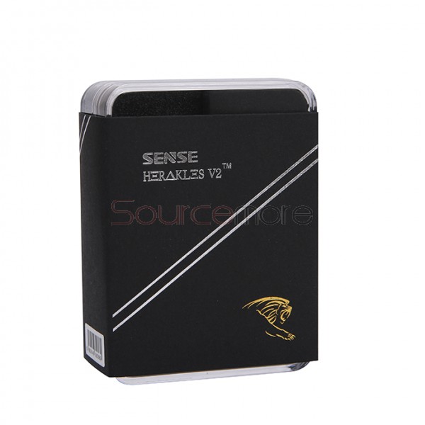  Sense Herakles V2 2.0ml Tank Top Filling Tri Parallel Coil Design 22mm Diameter Atomizer-Black