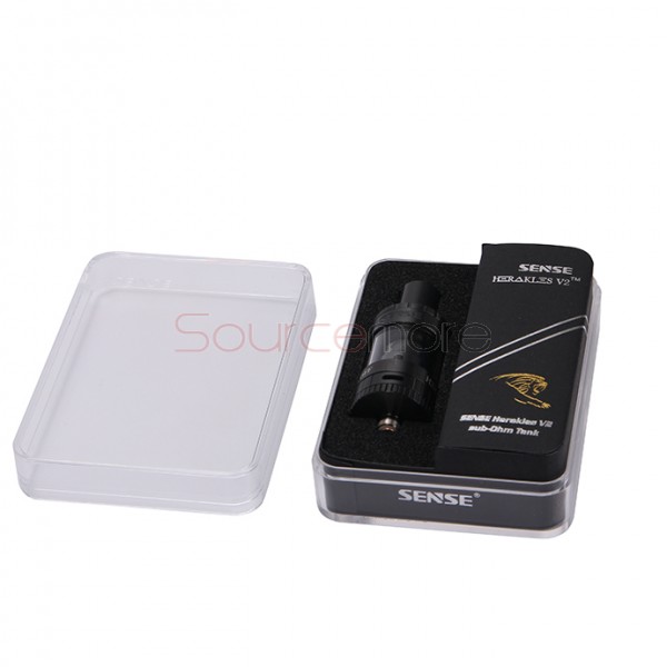  Sense Herakles V2 2.0ml Tank Top Filling Tri Parallel Coil Design 22mm Diameter Atomizer-Black