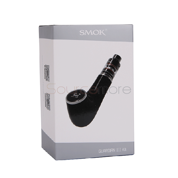 Smok Guardian III Kit 75W Guardian III E-Pipe TC Mod Single 18650 Cell with Micro TFV4 Plus Tank Upgradeable Firmware-Black