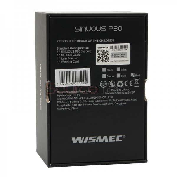 Wismec SINUOUS P80 80W Mod - Blue