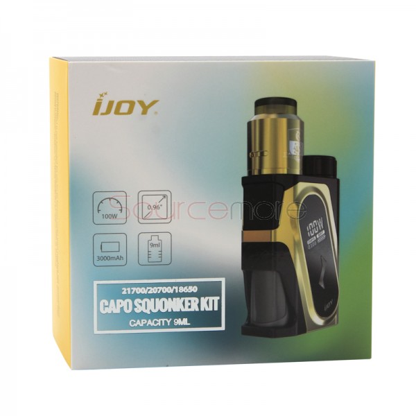 IJOY CAPO Squonker Kit with COMBO RDA Triangle Atomizer - Yellow