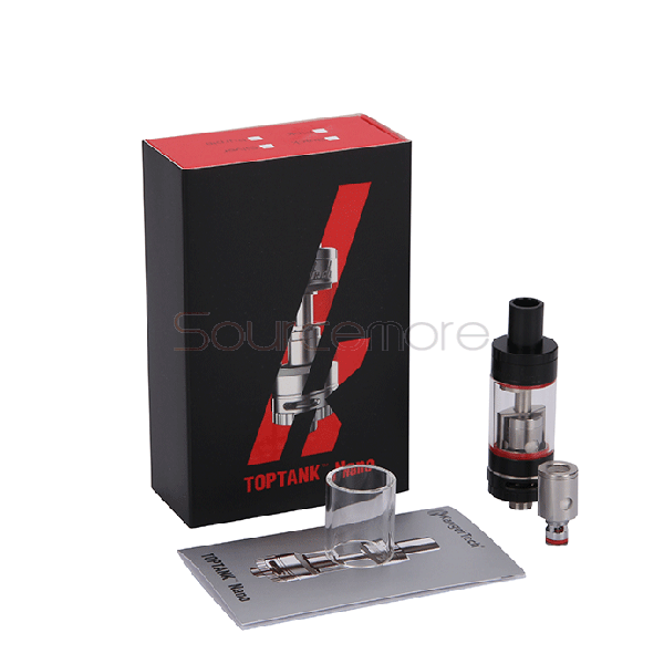 Kanger Toptank Nano 3.2ml Tank with SSOCC Coil Head and Top-fill or Bottom-fill Two Options Design-Black
