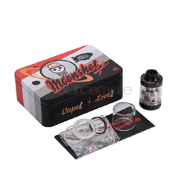 Sigelei Moonshot Top-filled DIY RDTA 2ml Capacity Atomizer with 510 Drip Tip-black 
