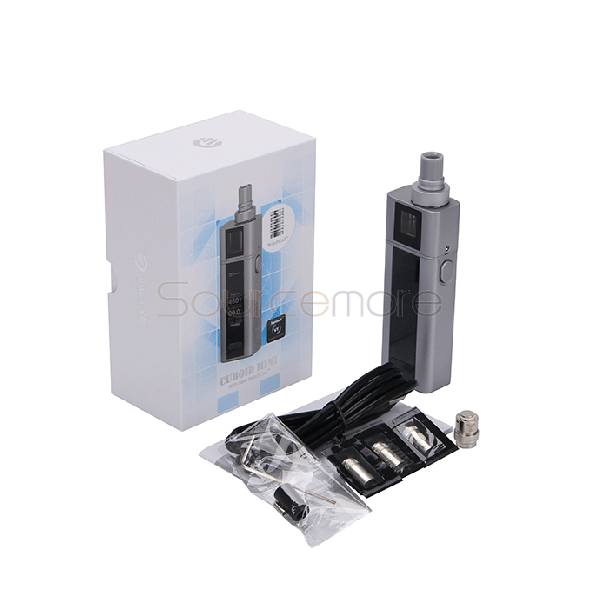 Joyetech Cuboid Mini Kit 5.0ml Liquid Capacity Atomizer and 2400mah Capacity Mod Support VW/VT/Bypass/TCR Mode-Grey
