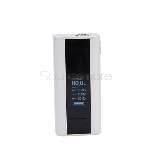Joyetech Cuboid Mini 80W TC OLED Screen Box Mod with VW/VT/Bypass/TCR Mode and Upgradable Firmware Function-White