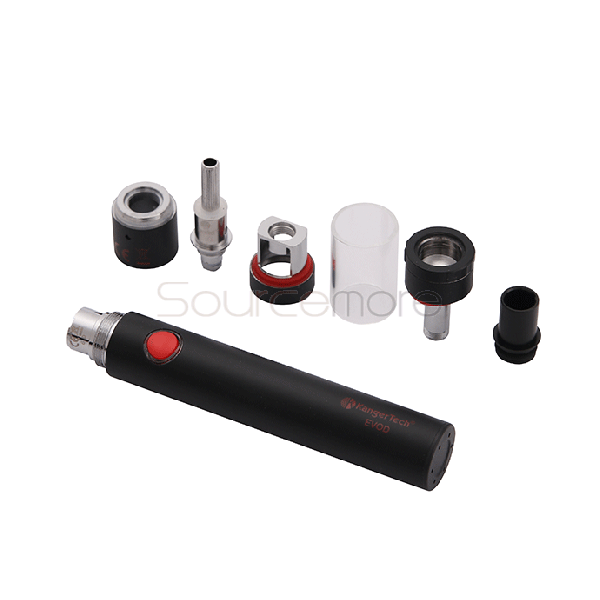 Kanger Top Evod Top-filling Design VOCC-T 1.7ml Top Evod Tank with 650mah Evod Battery Starter Kit- Black