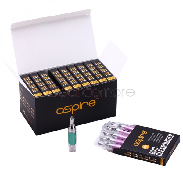 Aspire ET-S Glass BVC Clearomizer 5pcs - Black