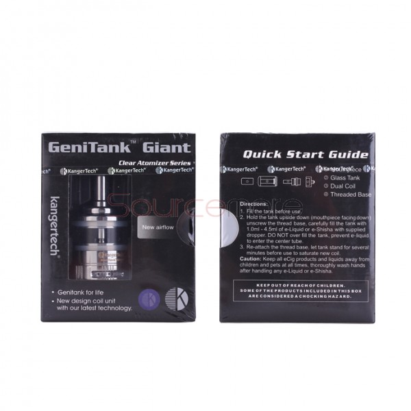 Kanger Genitank Giant Atomizer 4.5ml Airflow Control Glass Tank