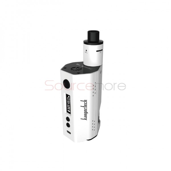 Kanger Dripbox 160W Starter Kit 7.0ml Subdrip 160w Dripmod 160 Powered by Dual 18650 Cell Disposal Dripping Coil -White