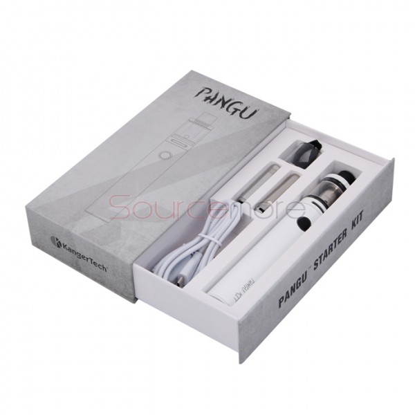 Kanger Pangu Starter Kit with 3.5ml Top-filling Design Pangu Tank and 2500mAh Battery Capacity- White