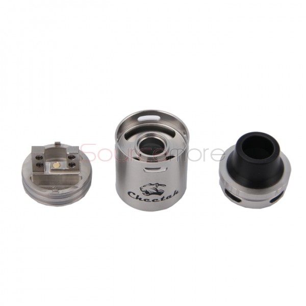 OBS Cheetah TC RDA Rebuildable Tank Designed with Top-filling Airflow Control-Silver