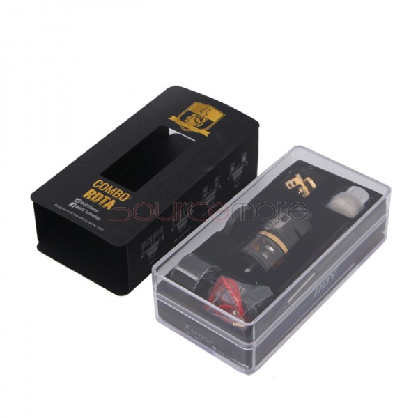 IJOY Combo RDTA/RDA/Sub Ohm Tank with Multiple Decks Optional and 6.5ml Capacity- Black