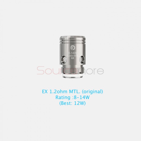 Joyetech EX 1.2ohm MTL. Replacement Coil Head for Exceed D22 Atomizer 5pcs-1.2ohm