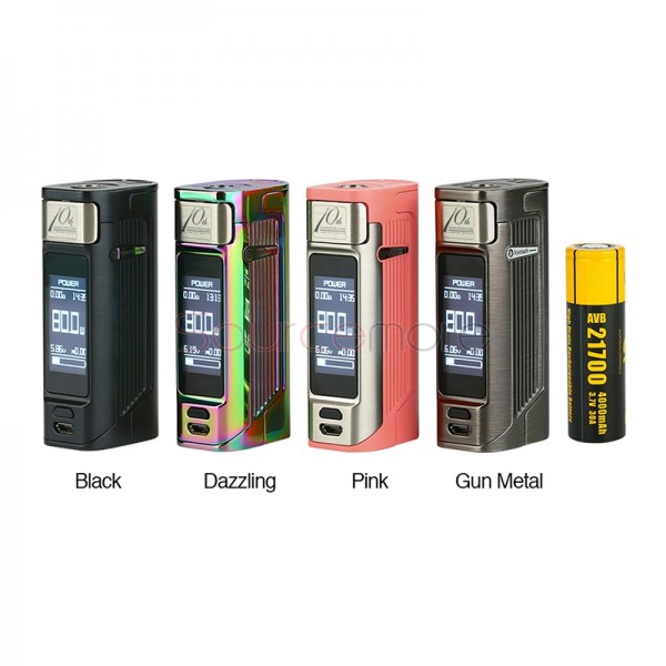 Joyetech ESPION Solo 80W Touchscreen Box Mod Powered by Single 21700/18650 Cell(with cell version)