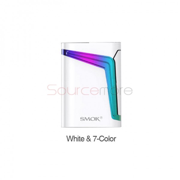 Smok V-FIN 160W VW/TC Box Mod with 8000mah Built-in Capacity-White and 7-Color