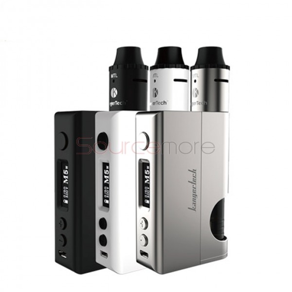 Kanger Dripbox 2 TC 80W Kit Support Ni/Ti/SS Replaceable for Single 18650 Battery- Black