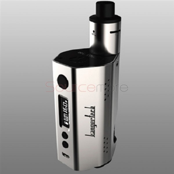 Kanger Dripbox 160W Starter Kit 7.0ml Subdrip 160w Dripmod 160 Powered by Dual 18650 Cell Disposal Dripping Coil -Silver