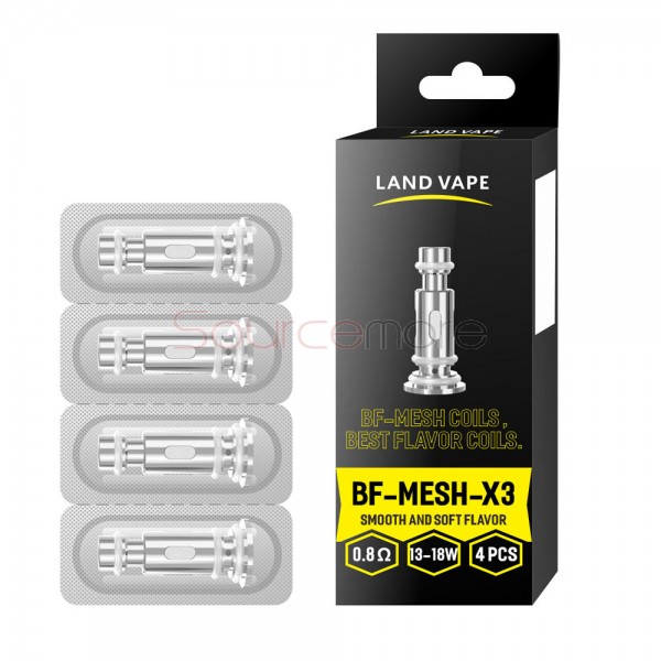 Land Vape BF Mesh Coil X3 coil 0.8ohm 4pcs