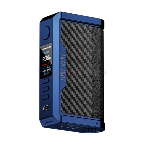 Lost Vape Centaurus Q200 Box Mod Sierra Blue Carbon Fiber