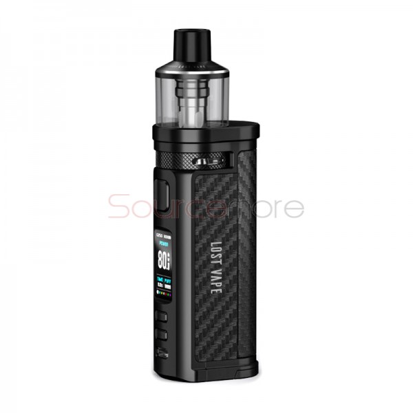 Lost Vape Centaurus Q80 Pod Mod Kit Black Carbon Fiber