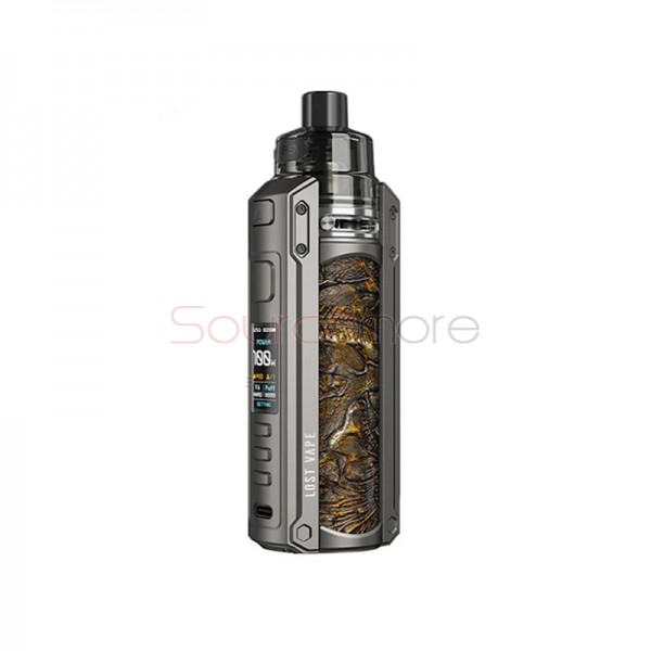 Lost Vape Ursa Quest Multi Kit Gunmetal Ukiran Leather