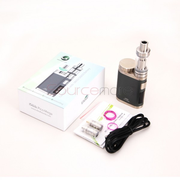 Eleaf iStick Pico Mega Kit 4.0ml Melo 3 Atomizer and TC 80W iStick Pico Mega Mod- Grey