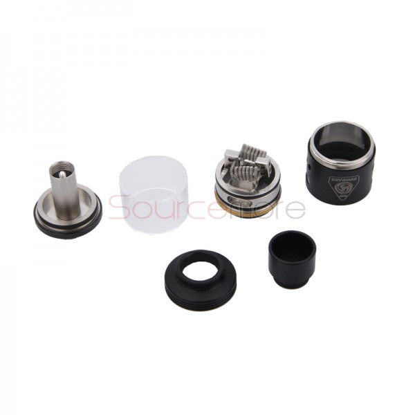 Smok Skyhook RDTA Side-filling Tank Support Single or Dual Coil Deck with 5ml Capacity and 24.5mm Diameter- Black
