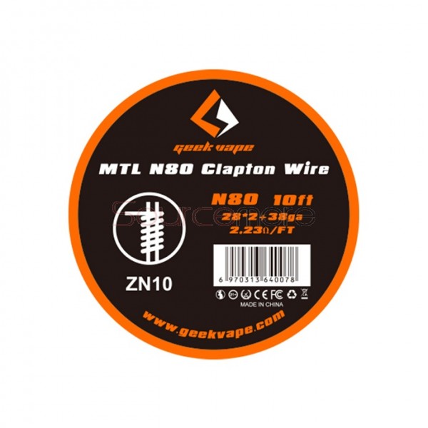GeekVape MTL Clapton Wire 10ft - N80