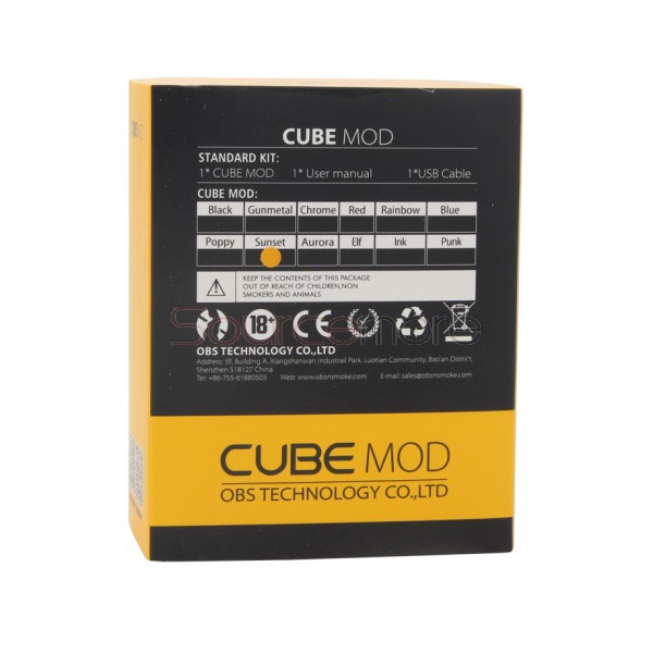 OBS Cube Mod Resin Version - Sunset
