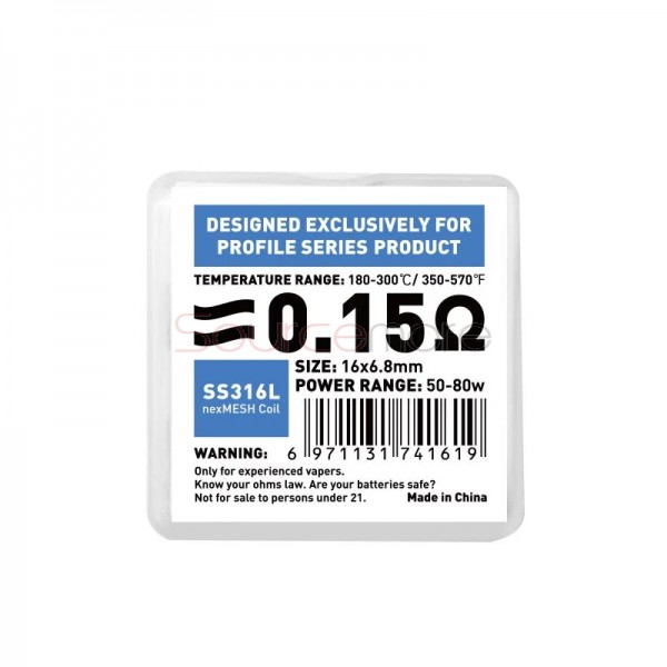 OFRF nexMesh Mesh Coil SS316L 0.15ohm