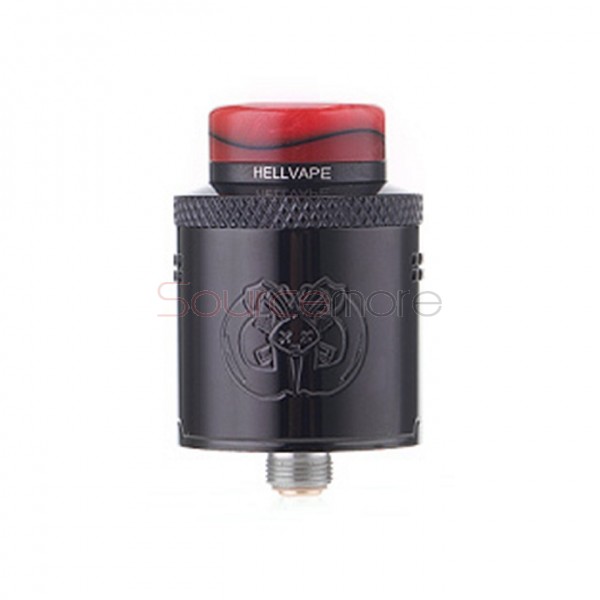 Hellvape Drop Dead RDA Rebuildable Dripping Atomizer - Piano Full Black