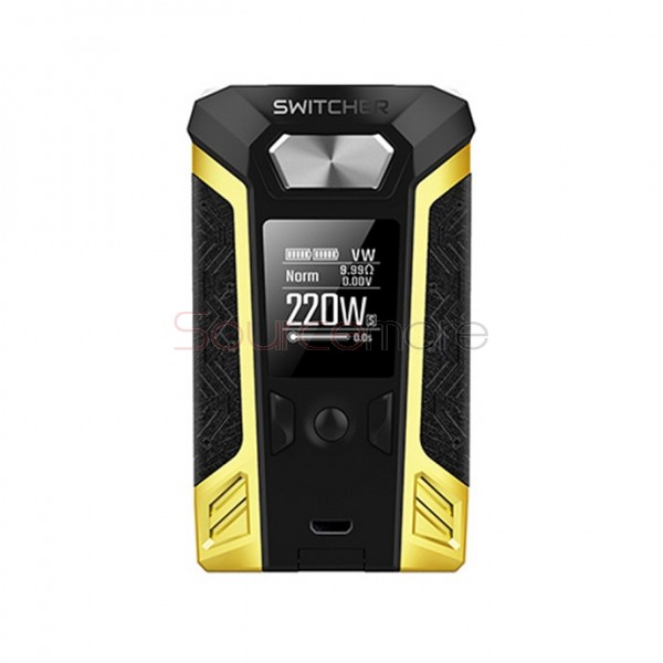 Vaporesso Switcher 220W Mod with OMNI Board 2.6 Powered by Dual 18650 Batteries-Retro yellow