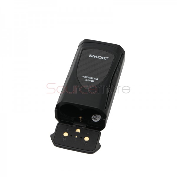 Smok ProColor 225W TC/VW Mod Powered by Dual 18650 Cells-Black