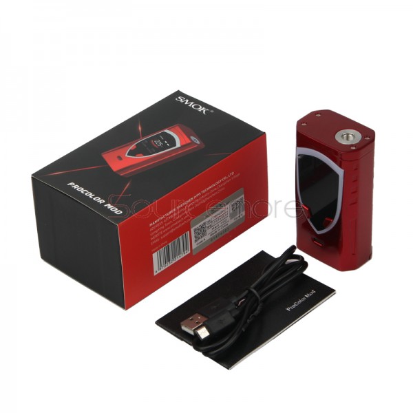 Smok ProColor 225W TC/VW Mod Powered by Dual 18650 Cells-Red