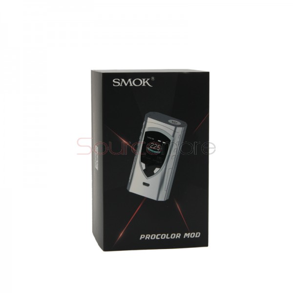 Smok ProColor 225W TC/VW Mod Powered by Dual 18650 Cells-Silver