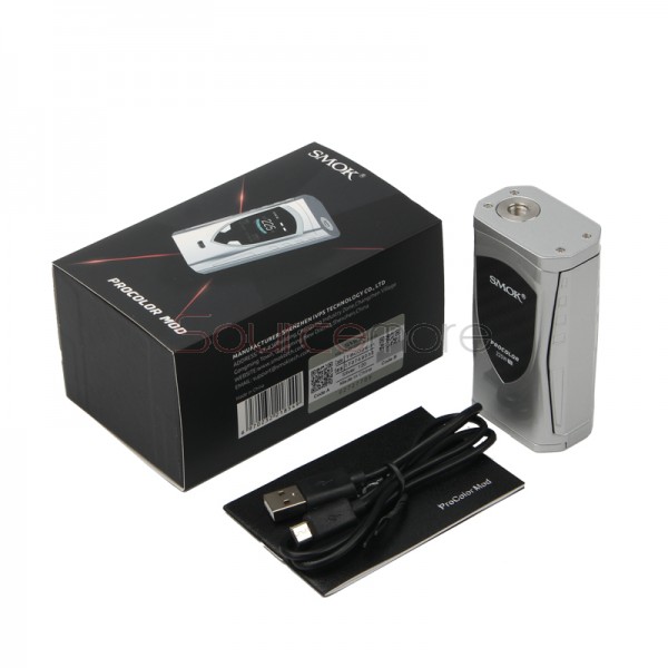 Smok ProColor 225W TC/VW Mod Powered by Dual 18650 Cells-Silver