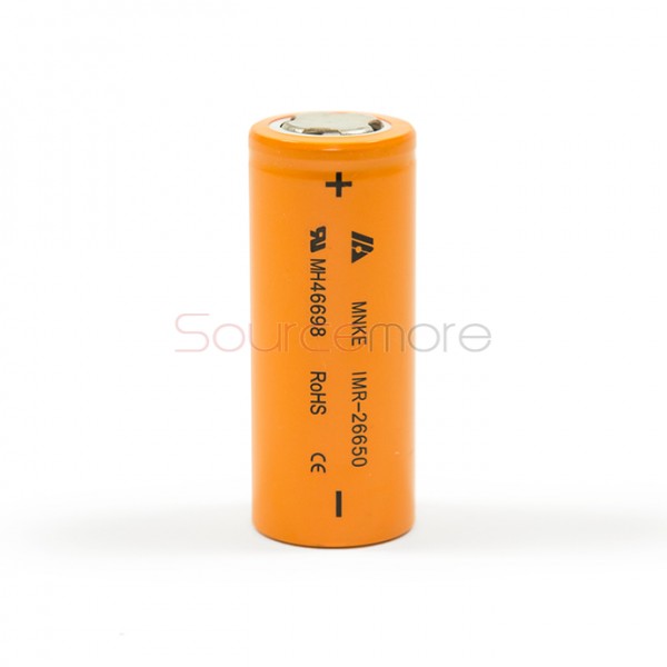 2pcs 30A MNKE  26650 IMR 3500mAh Li-ion  Flat Top 3.7V Rechargeable Batteries