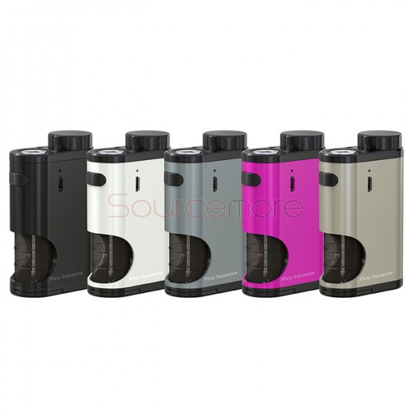Eleaf Pico Squeeze 50W Mod Replaceable Single 18650 Battery with Reimagined Squonk System- Silver