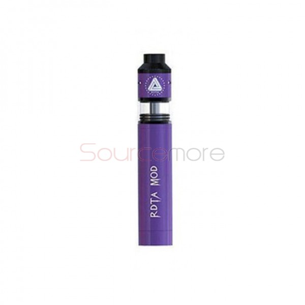 IJOY RDTA MOD Kit Mechanical Mod Powered by Single 18650 Battery with 6.9ml Limitless RDTA Classic Edition- Purple