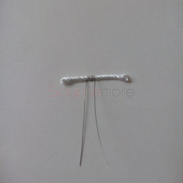 2.2ohm Pre-made Wires and Wicks for Atomizer Silica with Nichrome Coil 50pcs 
