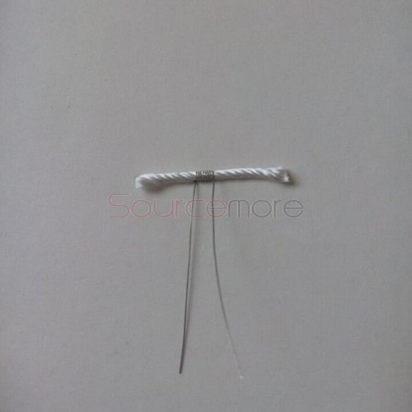 2.4ohm Pre-made Wires and Wicks for Atomizer Silica with Nichrome Coil 50pcs 