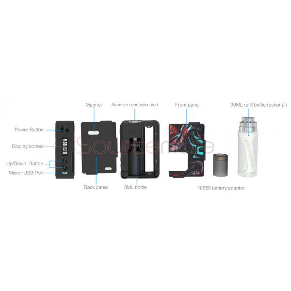 Vandy Vape Pulse BF 80W Squonk Mod Standard Version - Lava Red